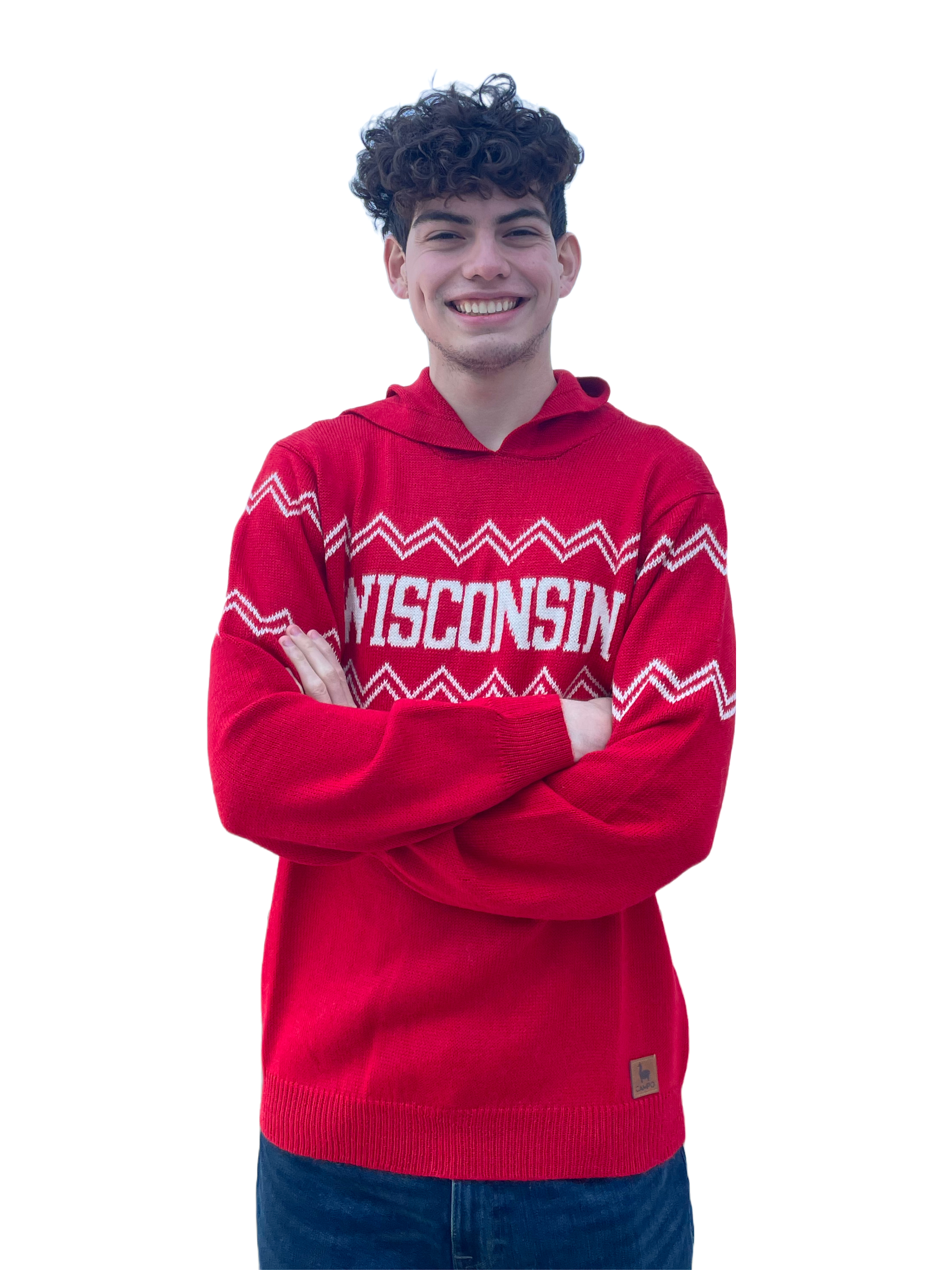 Wisconsin Alpaca Hoodie - Red
