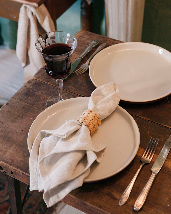 Water Hyacinth Napkin Ring Set