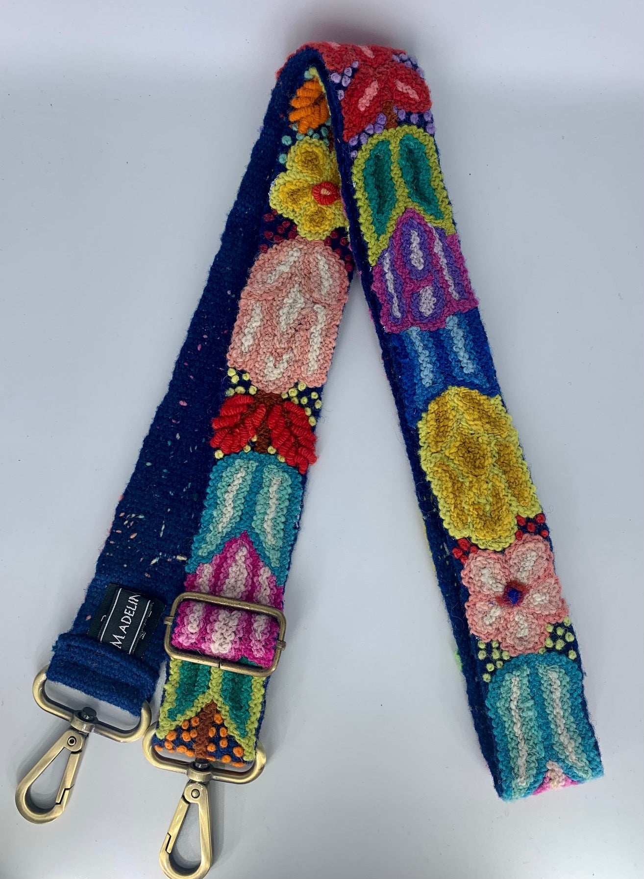 Navy Floral Adjustable Strap
