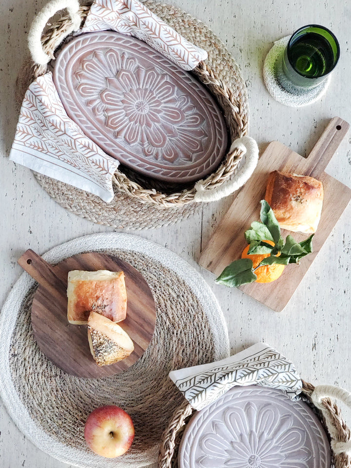 Bread Warmer & Basket - Flower