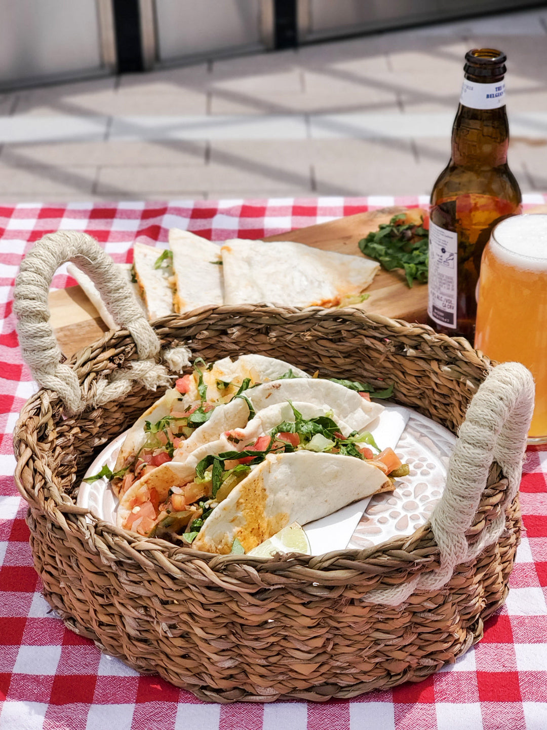 Bread Warmer & Basket - Bird Round