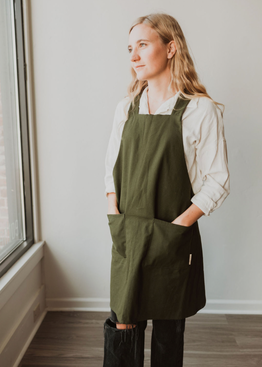 Canvas Crossback Apron