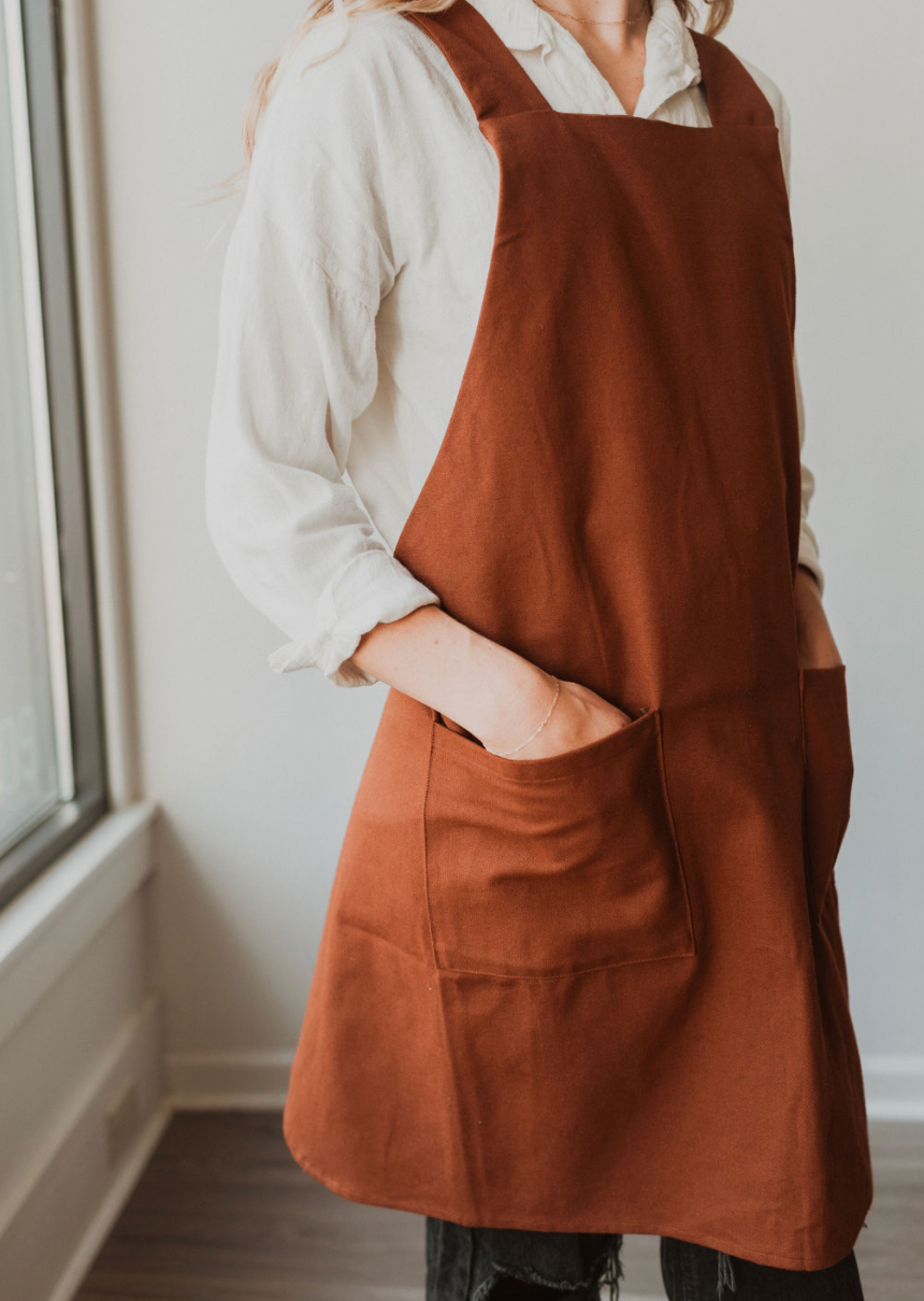 Canvas Crossback Apron