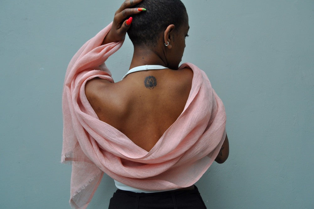 Telba Pure Linen Handwoven Shawl