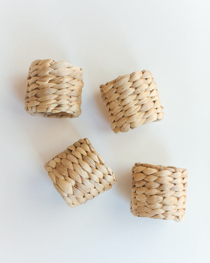 Water Hyacinth Napkin Ring Set