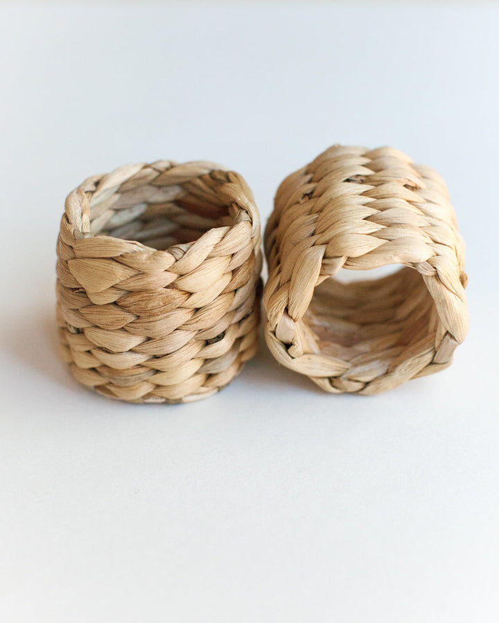 Water Hyacinth Napkin Ring Set