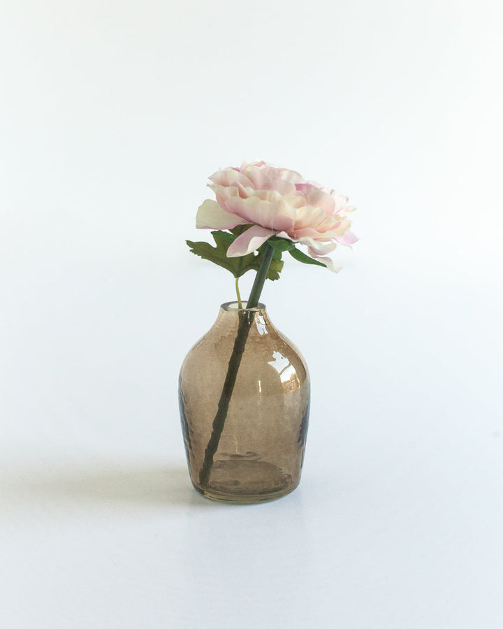 Haley Handblown Hammered Bud Vase