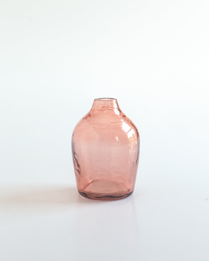 Haley Handblown Hammered Bud Vase