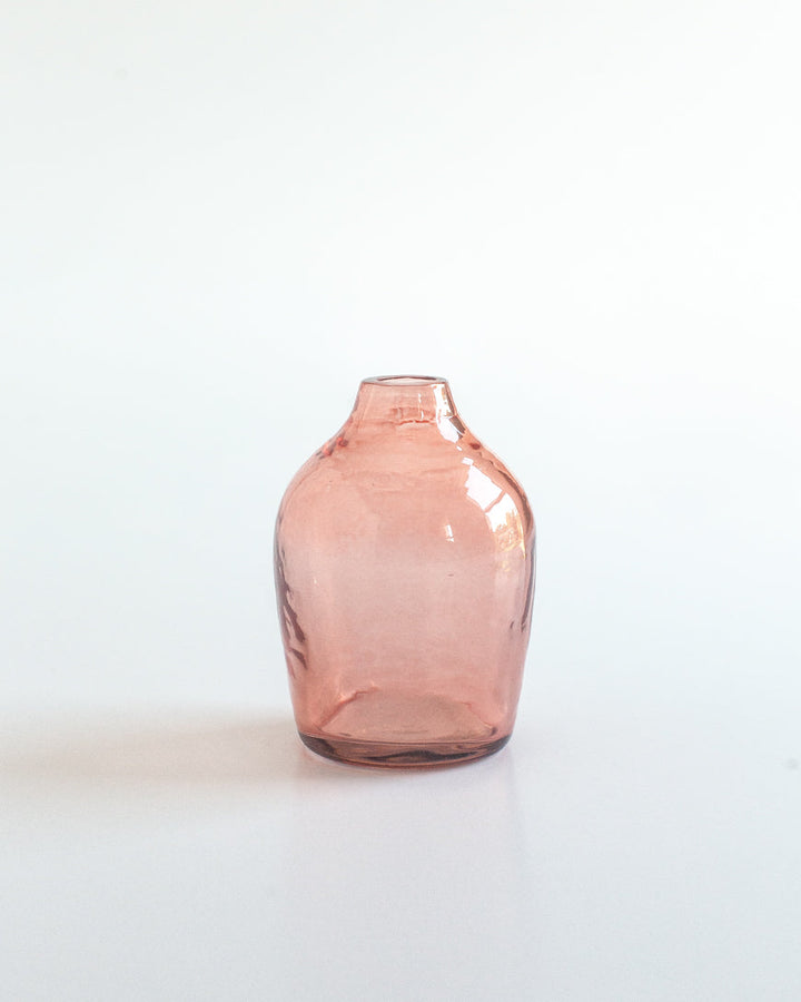 Haley Handblown Hammered Bud Vase