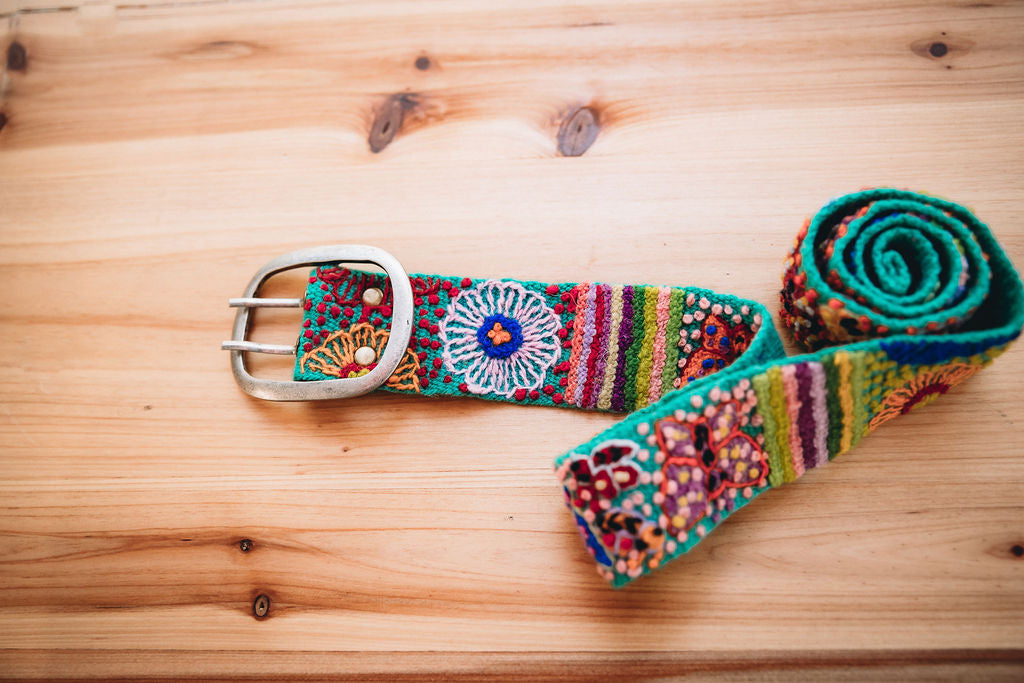 Butterfly Embroidered Belt