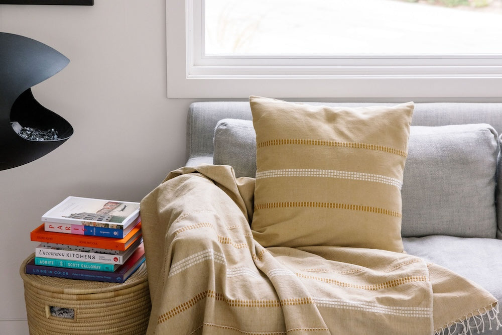 Zenach Handwoven Ethiopian Cotton Cushion