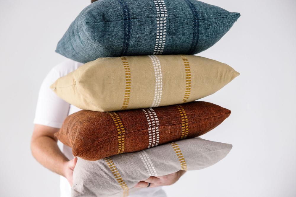 Zenach Handwoven Ethiopian Cotton Cushion