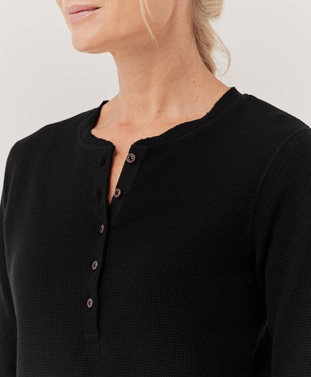 Thermal Waffle Henley