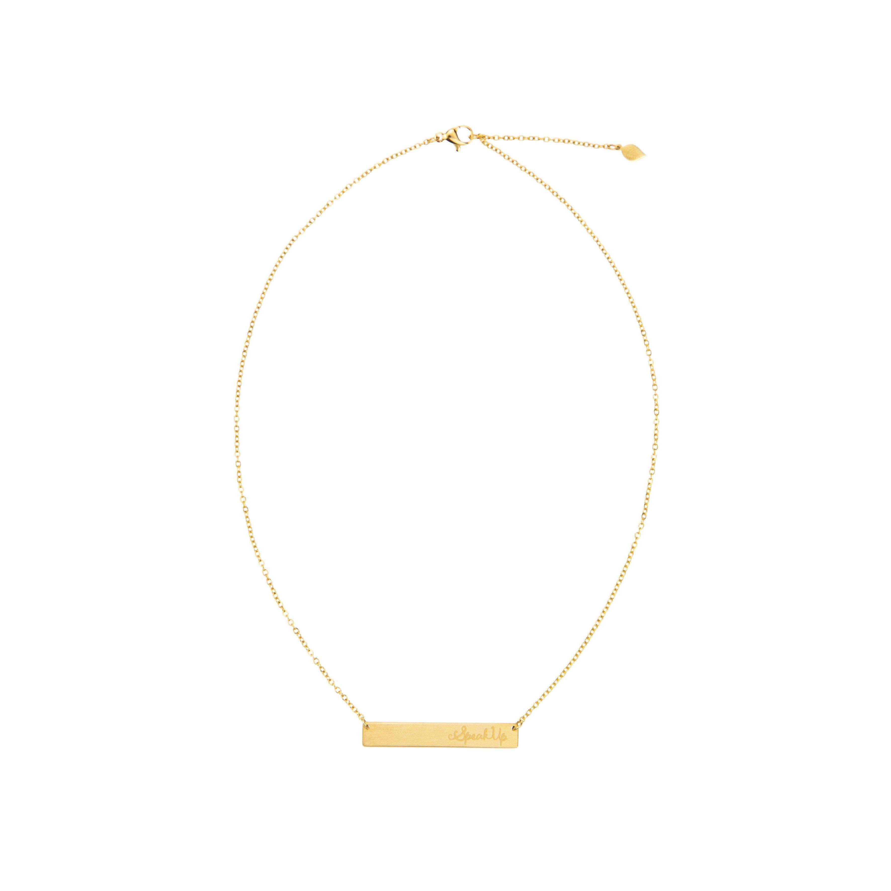 Speak Up Bar Necklace