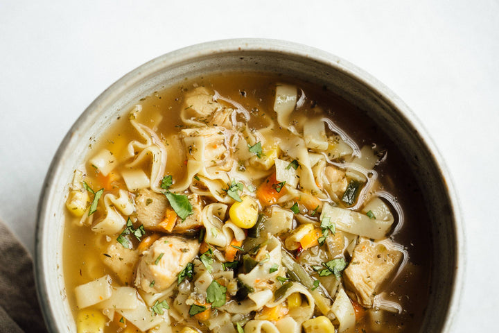 Farmhouse Chicken Noodle Soup for Two