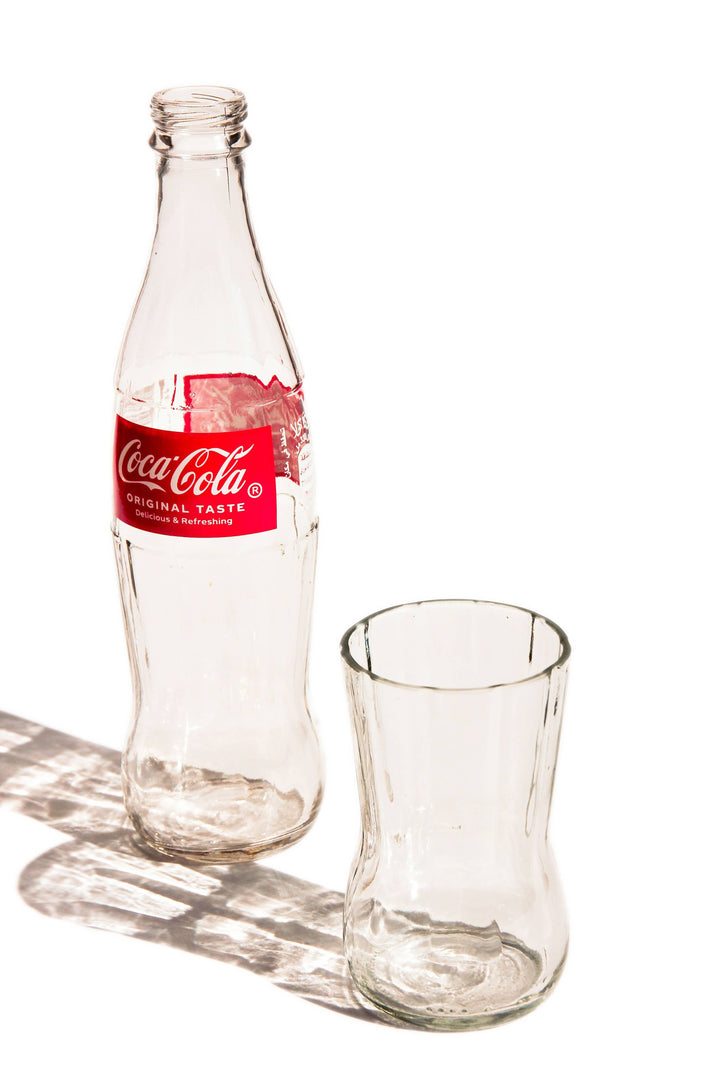 Coca-Cola Drinking Glasses Upcycled 4 Pack (5 Ounces)