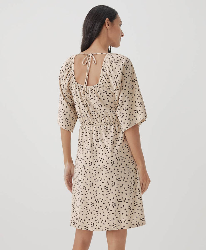 Luxe Jersey Flutter Sleeve Dress