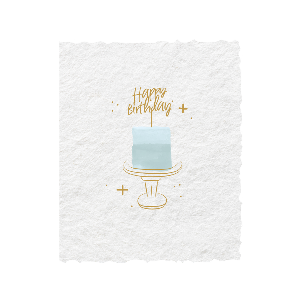 Folded Card | Happy Birthday Cake Topper