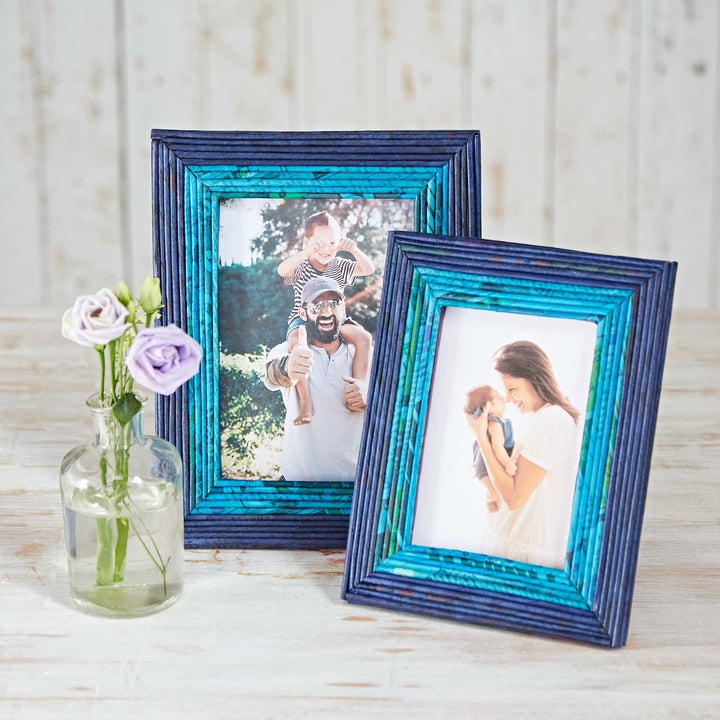 Recycled Newspaper Photo Frame - 4 x 6 Picture Frame