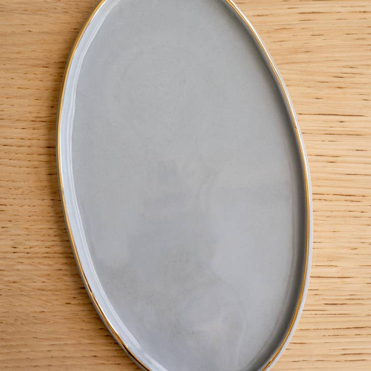 Handmade Ukrainian Porcelain Serving Platter