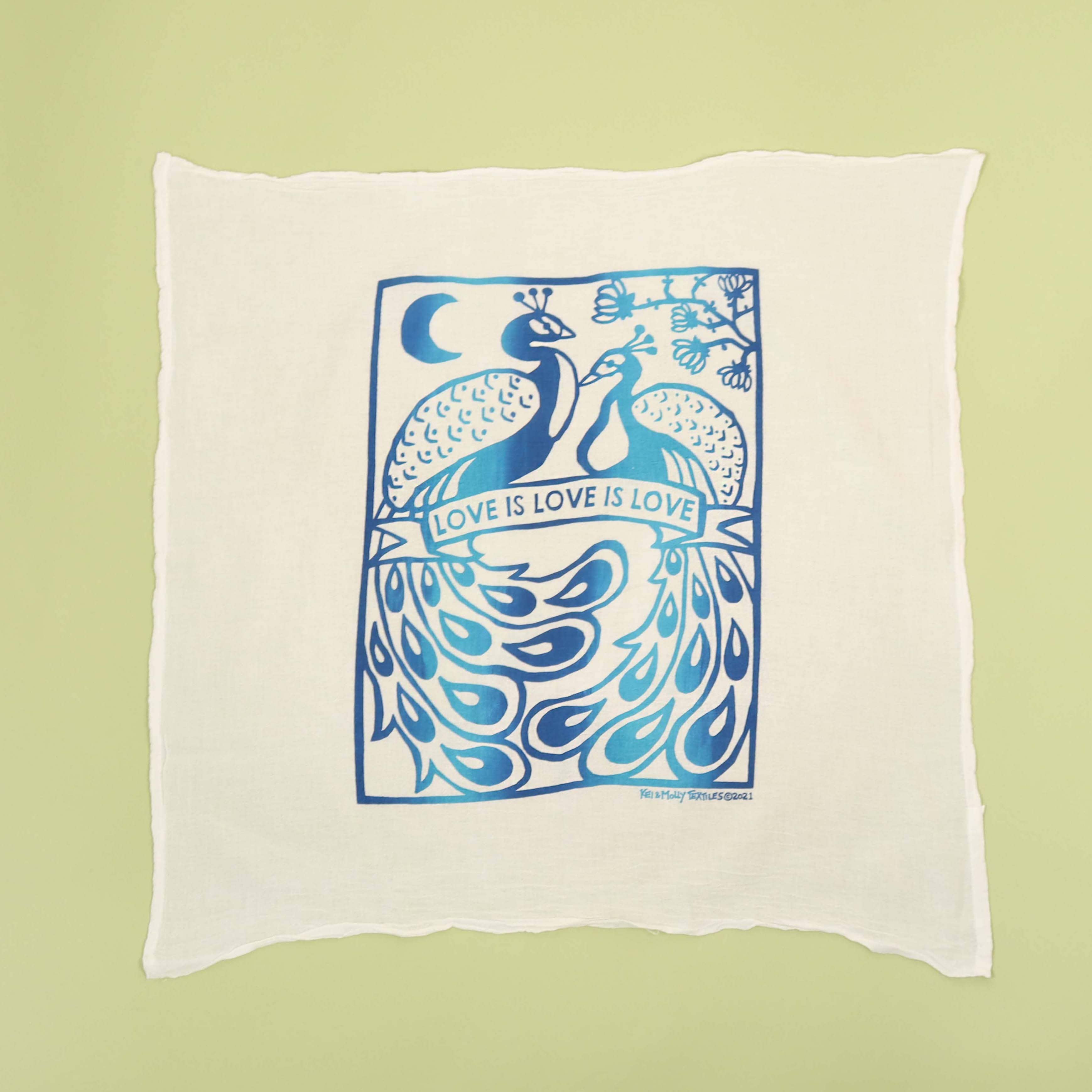 Flour Sack Dish Towel - Love is Love