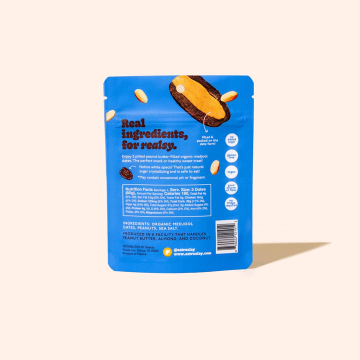 Peanut Butter Filled Medjool Date Snack Packs