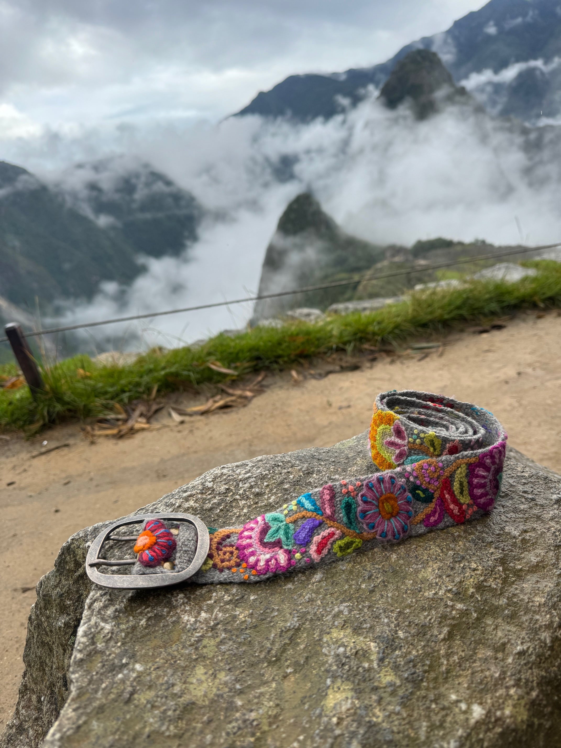 Bright Hand Embroidered Belt