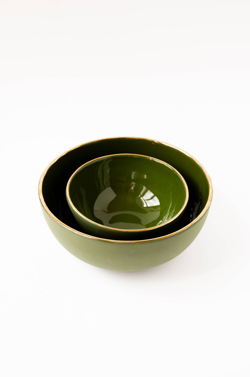 Handmade Ukrainian Porcelain Nesting Bowl Set