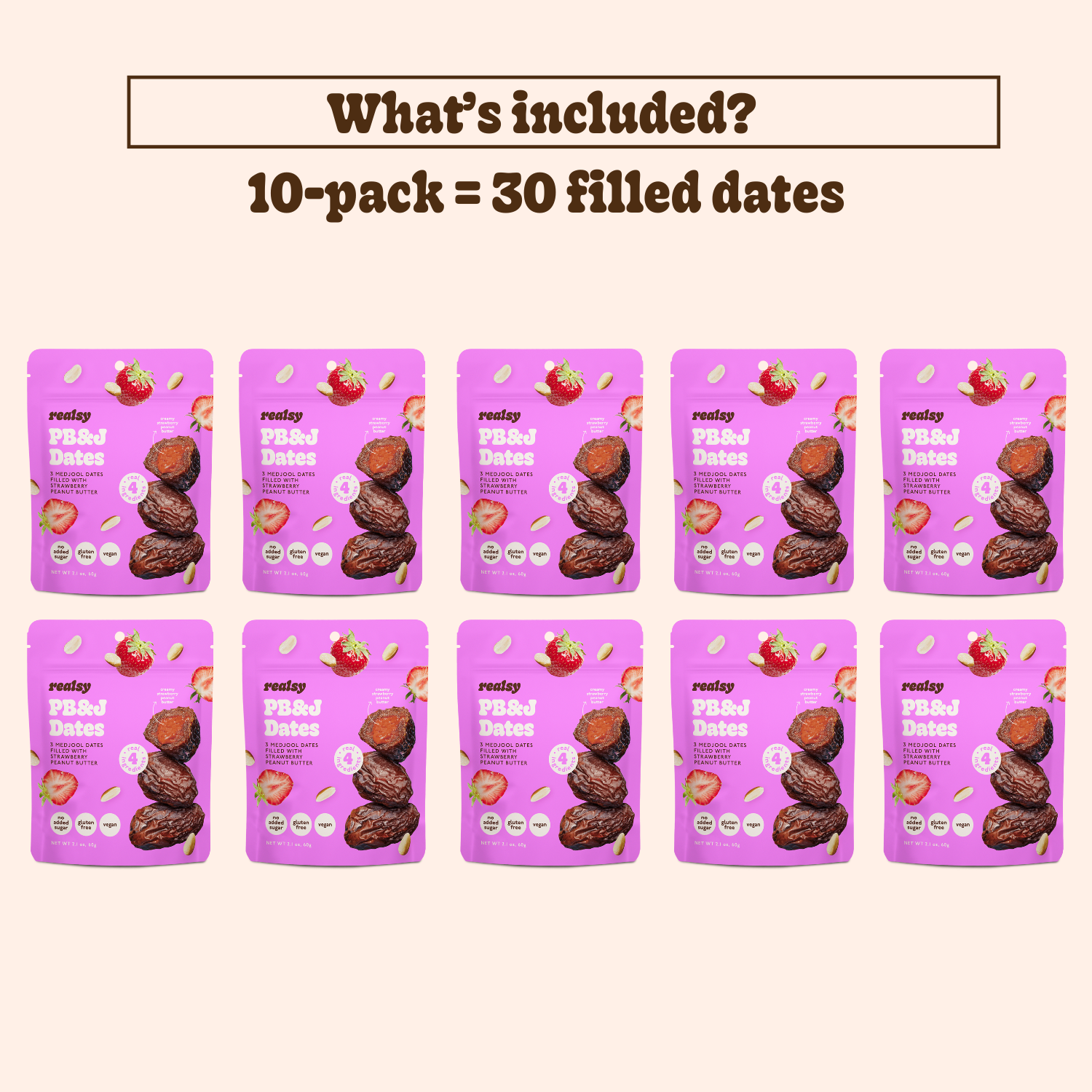 PB&J Dates Snack Packs