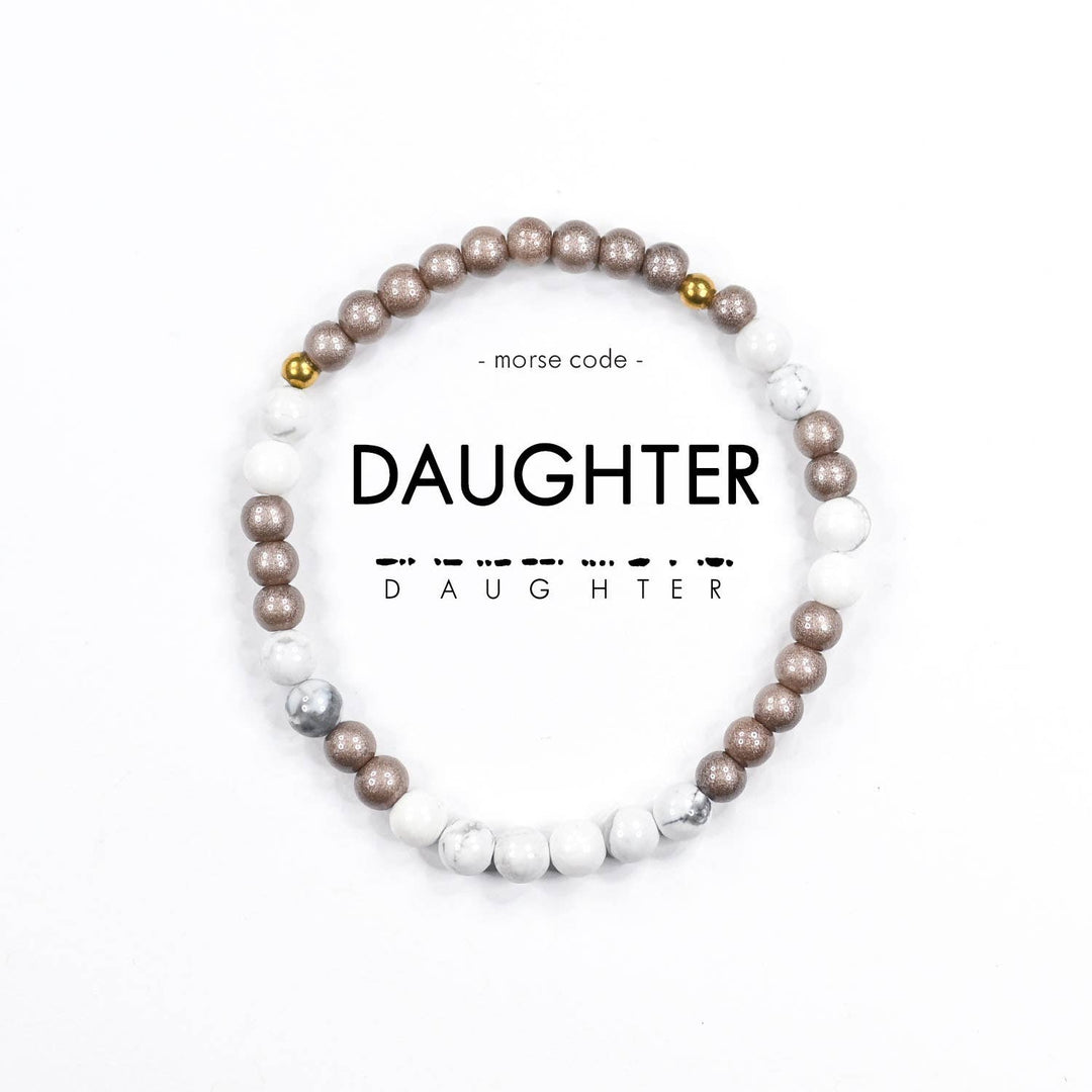 MINI Morse Code Bracelet | DAUGHTER