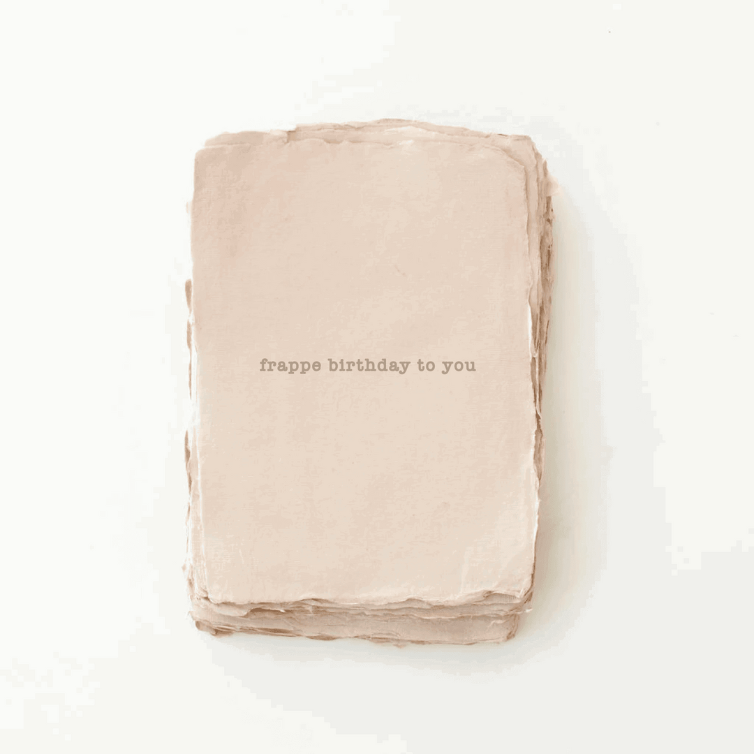 Card | Frappe Birthday Coffee - Ethical Trade Co