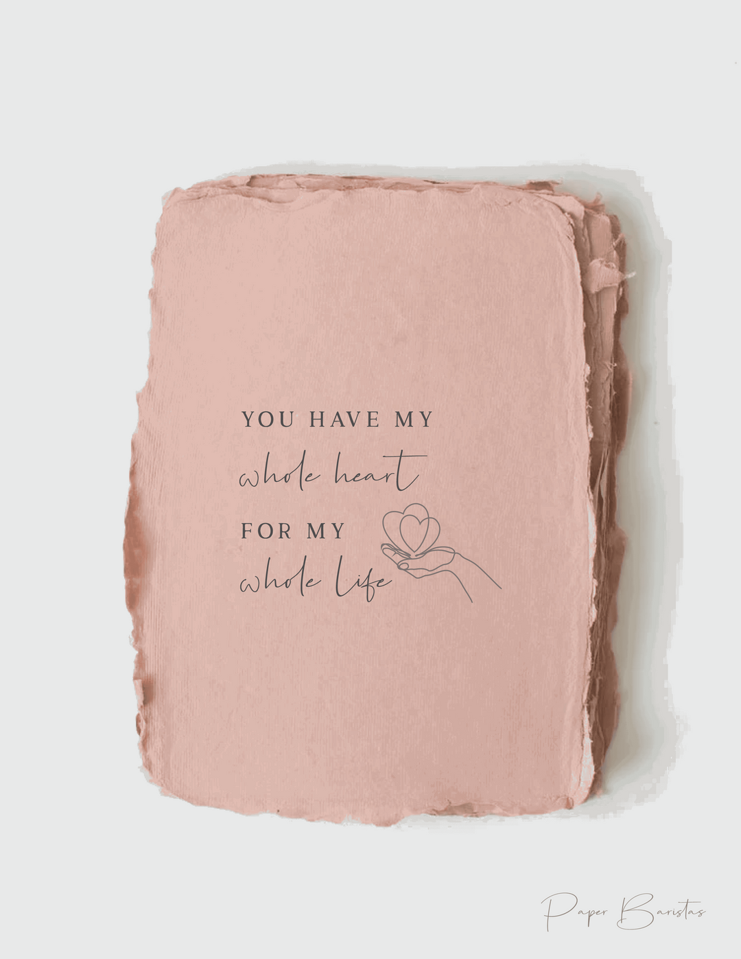 Card | My whole heart for my whole life - Ethical Trade Co
