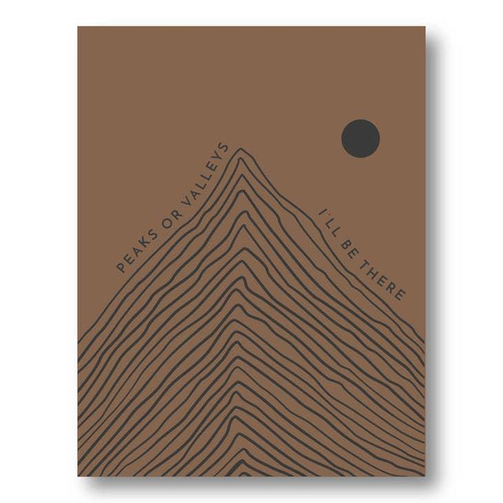 Card | Peaks or Valleys - Ethical Trade Co