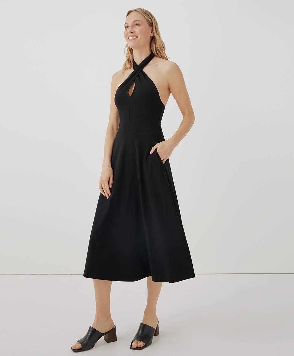 Fit & Flare Modern Halter Dress