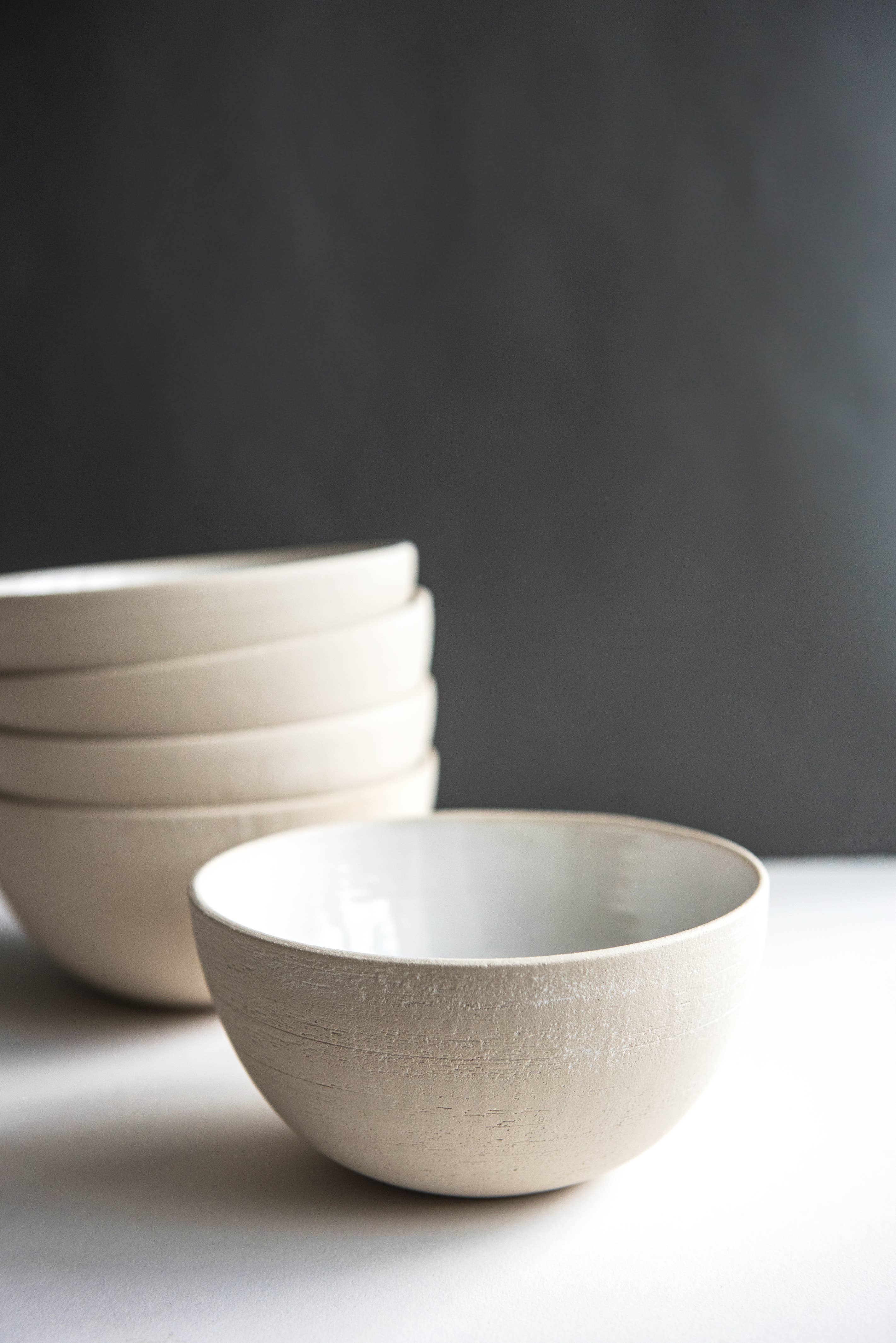 Handmade Ukrainian Matte Stoneware Bowls