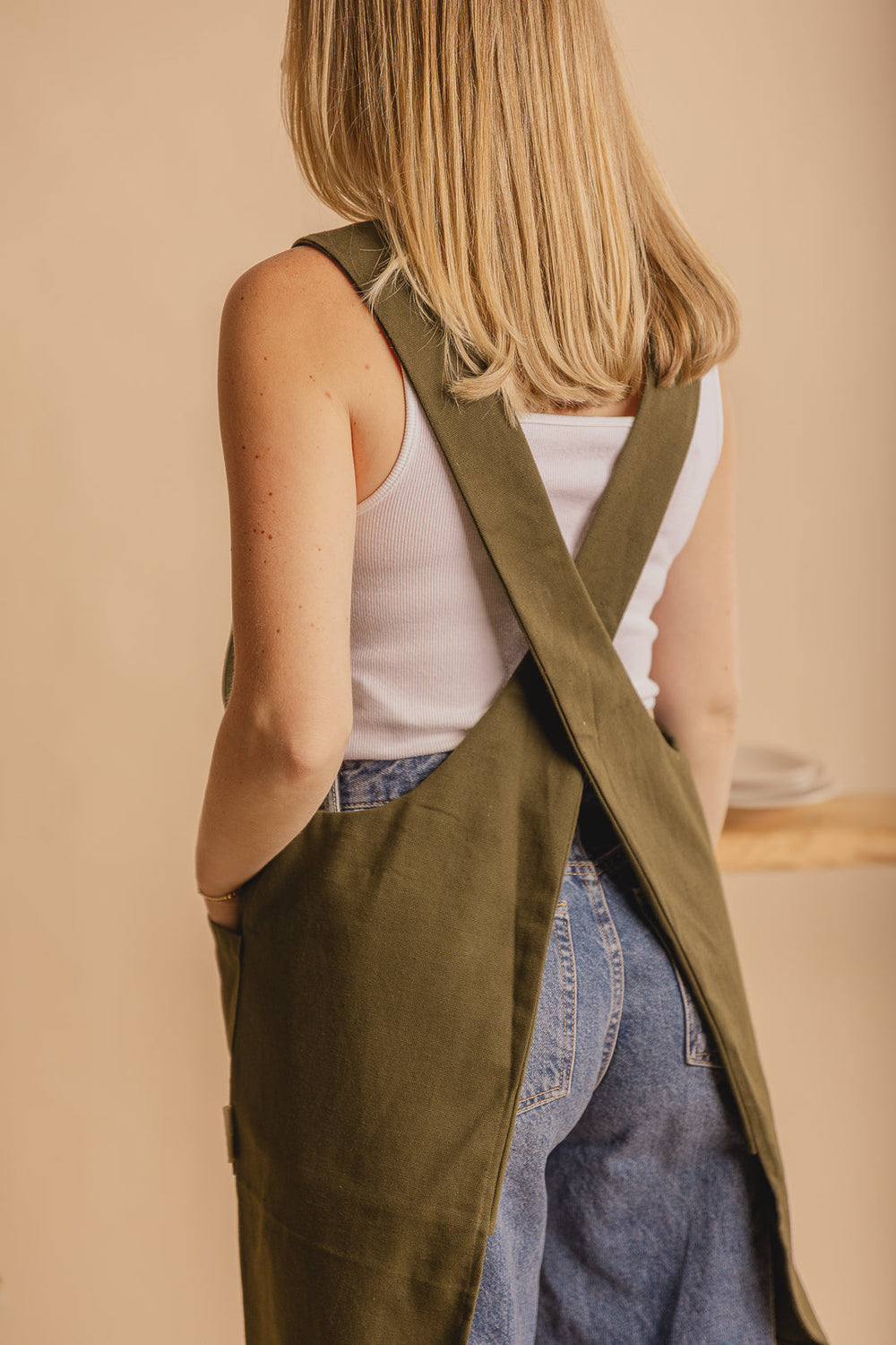 Canvas Crossback Apron