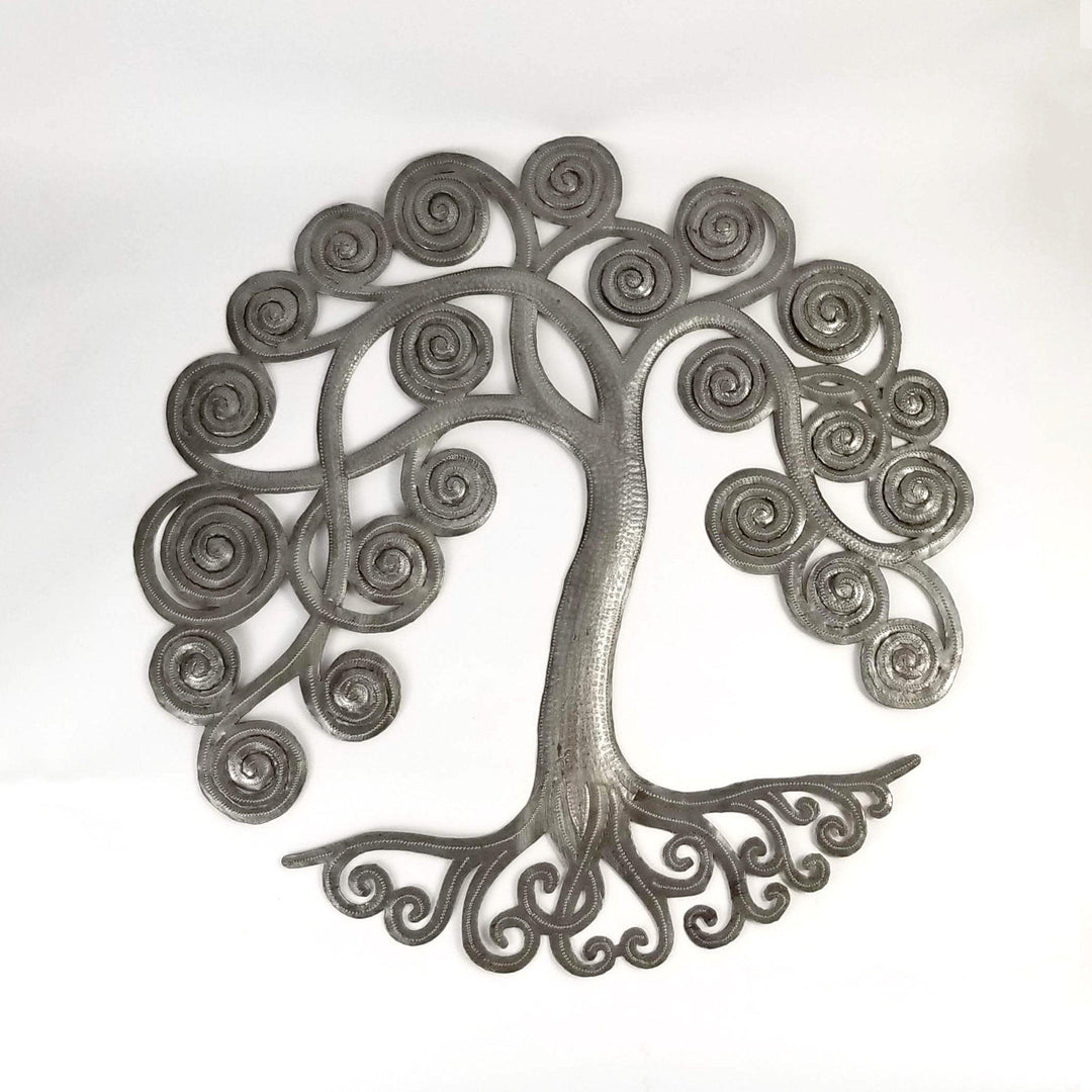 Singing Rooster - Curly Tree of Life - Wall Art - Ethical Trading Company