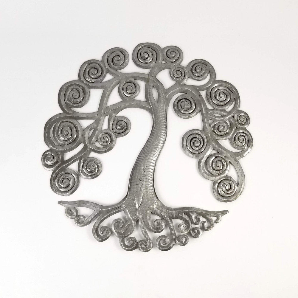 Singing Rooster - Curly Tree of Life - Wall Art - Ethical Trading Company