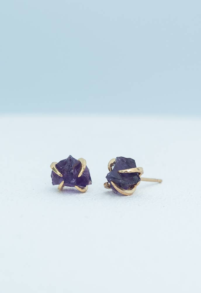 Shine Earrings in Amethyst