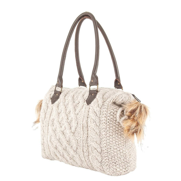 Wool Knit Handbag - Brianna