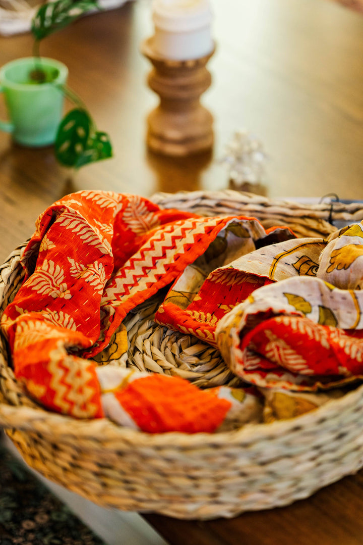 Kantha Infinity Scarf