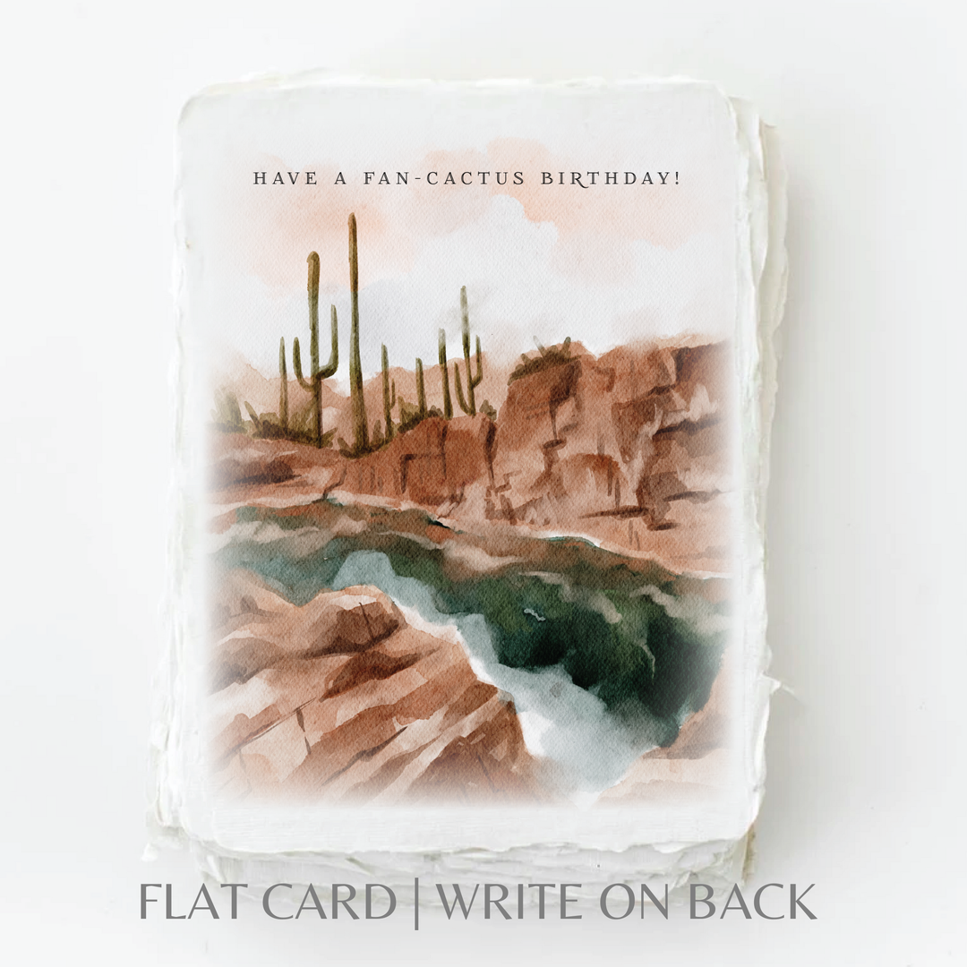 Folded Card | Fan-Cactus Birthday