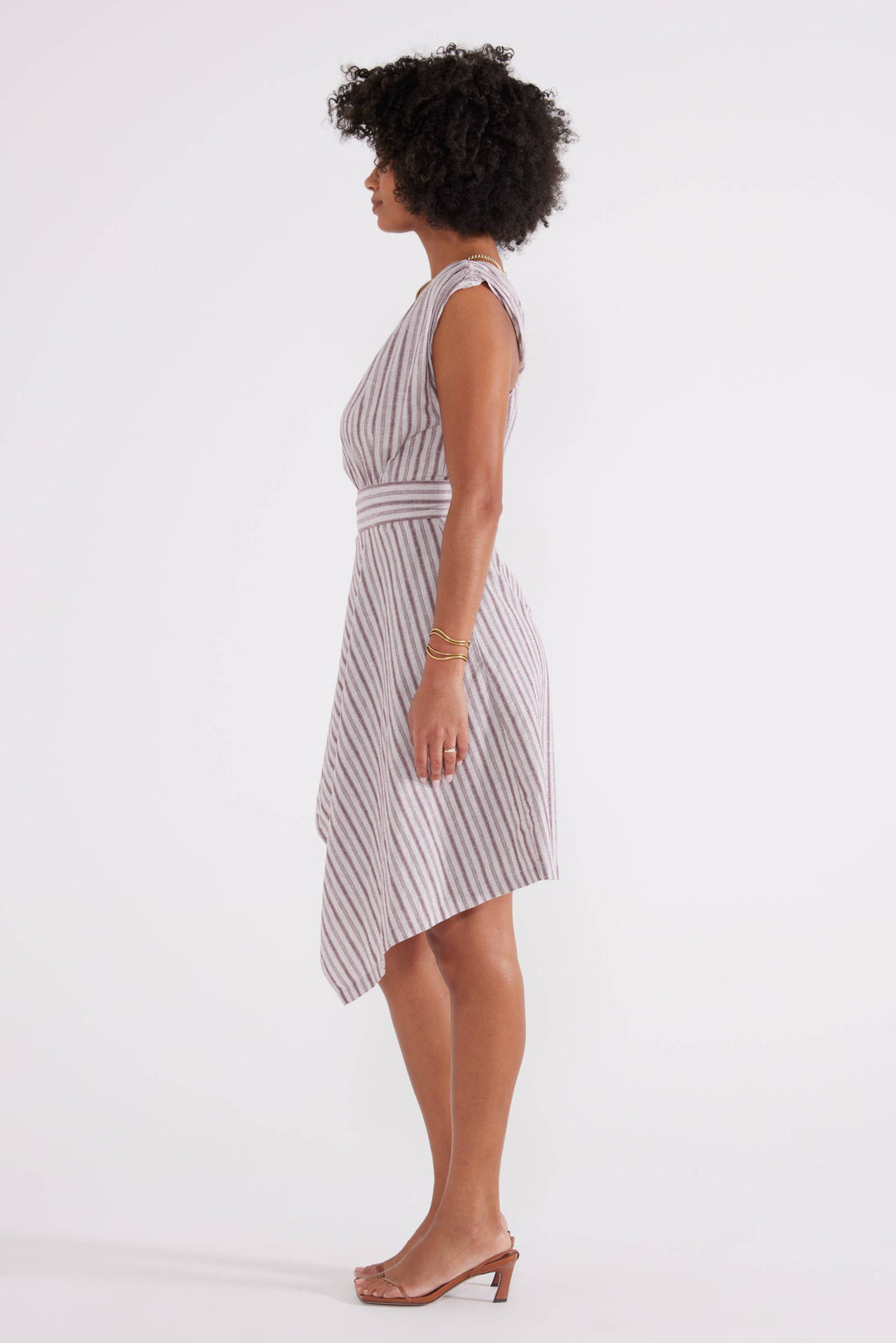 Antonia Wrap Dress - Sassafras Stripe