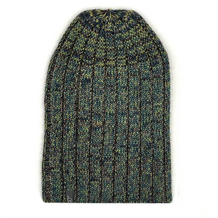 Alpaca Beanie Hat - Accordion - Moss