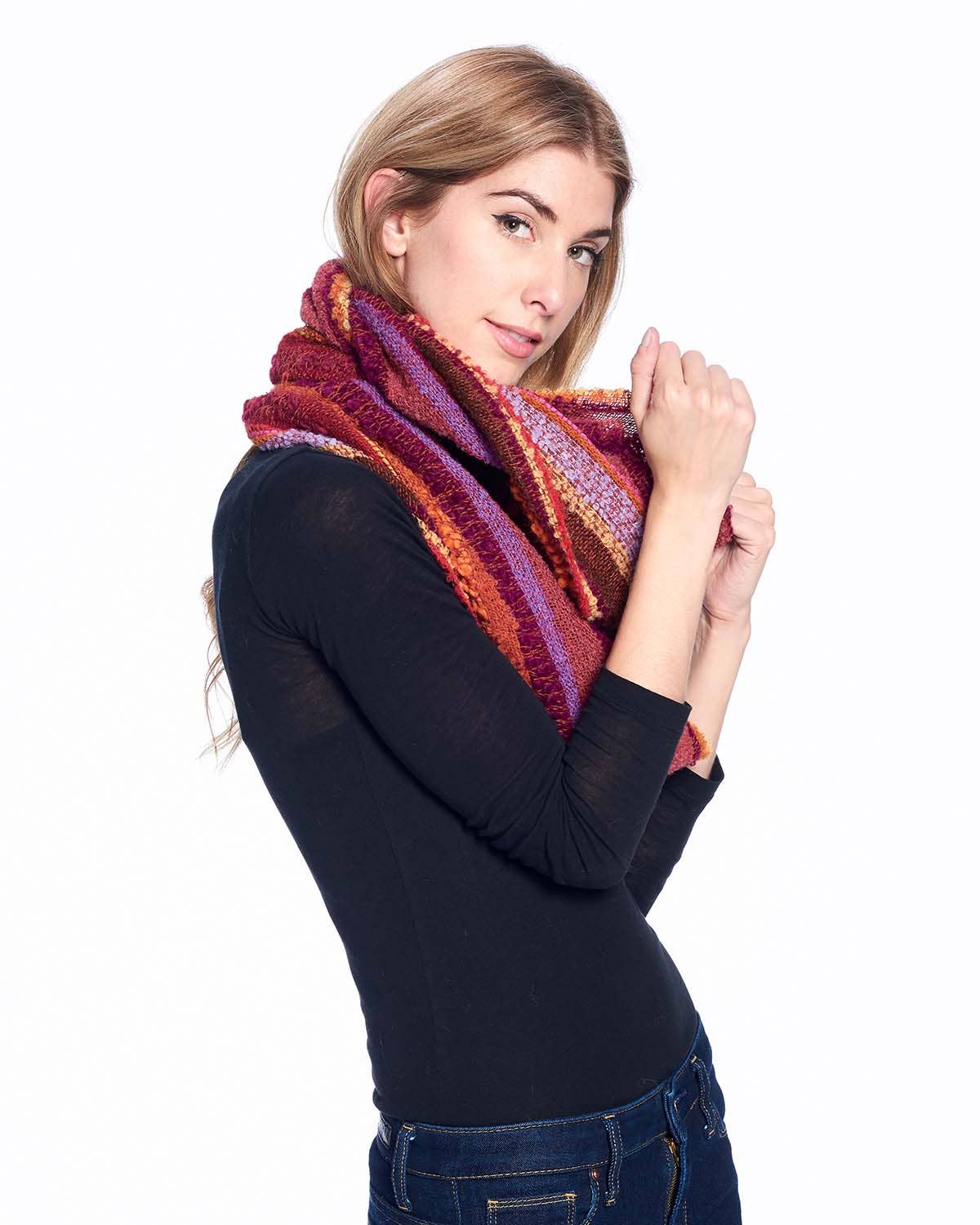 Alpaca Infinity Scarf - Boucle - Autumn