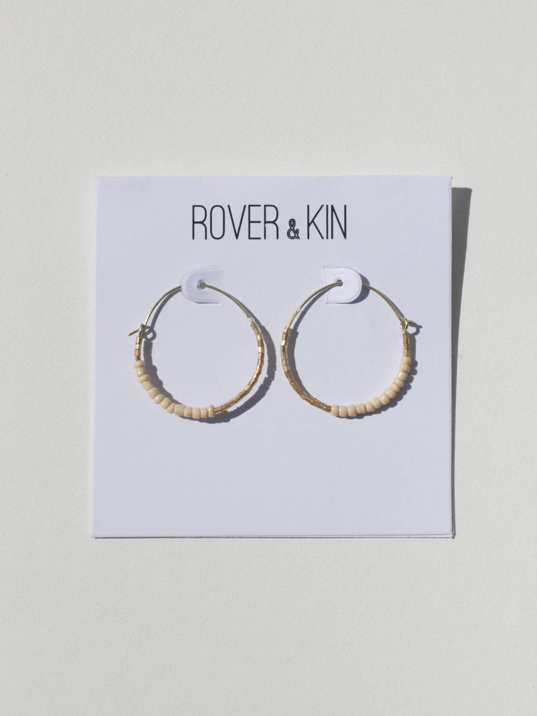 Dreamscape Beaded Round Hoops - Ethical Trade Co