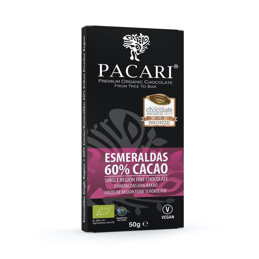 Esmeraldas 60% Organic Chocolate Bar - Ethical Trade Co
