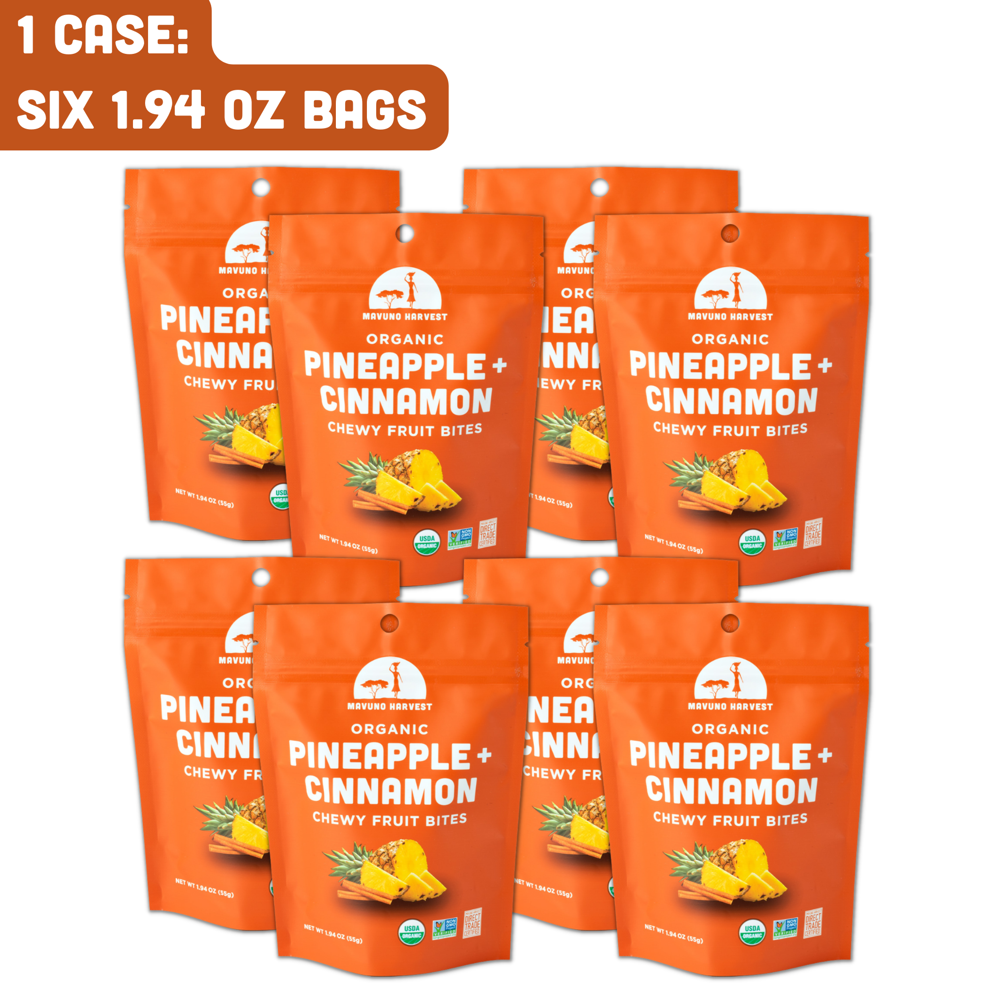 Organic Pineapple + Cinnamon Fruit Bites