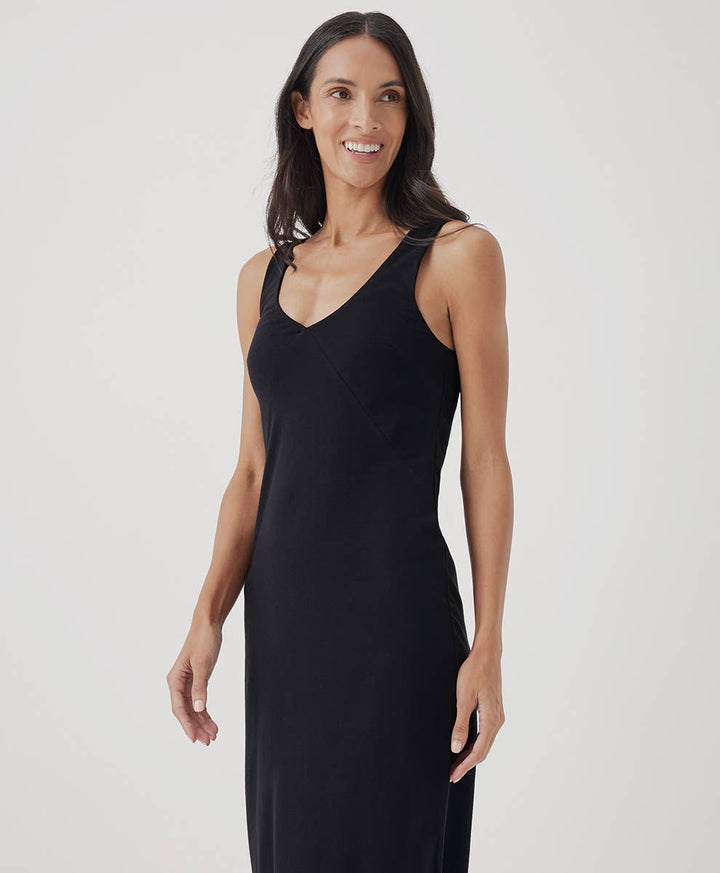 Luxe Jersey Midi Slip Dress