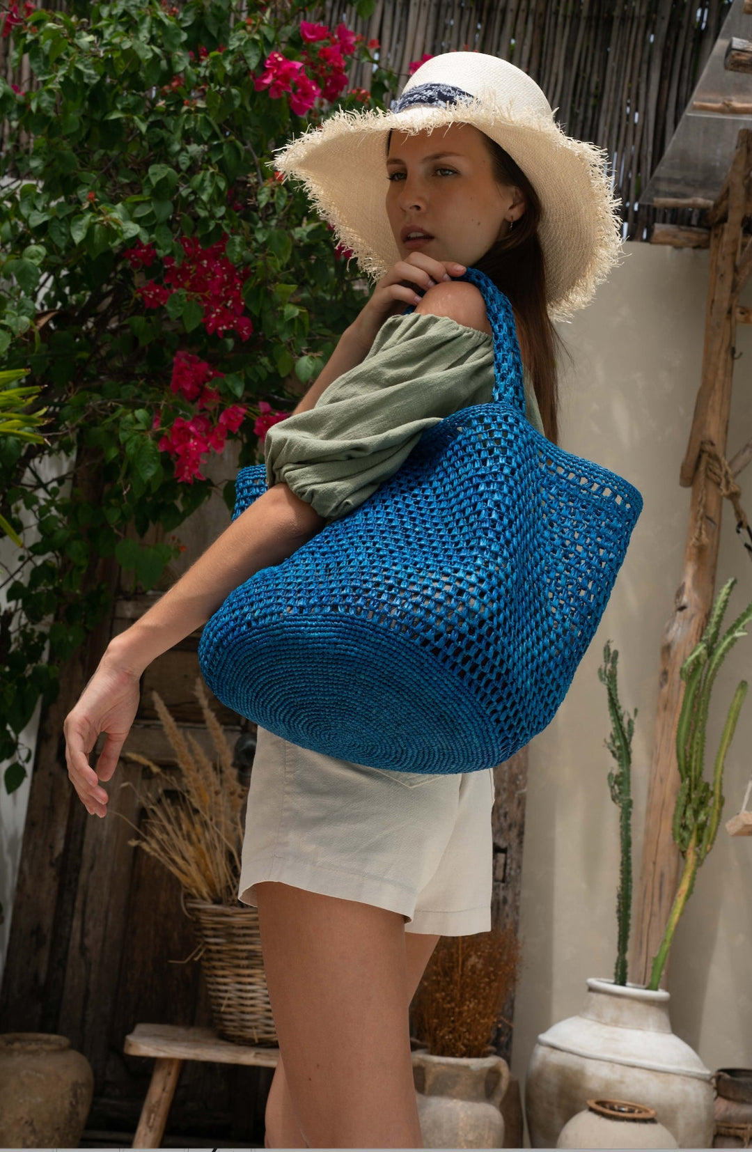 Cambia  Raffia Tote Bag